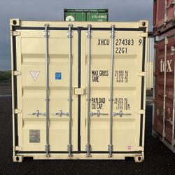20 FOOT 1-TRIP/NEWER STD 8’6 TALL SHIPPING CONTAINER   $2500  PLUS DELIVERY OR PICK UP   PRICE IS DIRECTLY FROM LONG BEACH   FEEL FREE TO MESSAGE FOR 
