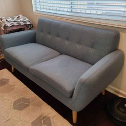 Cute Blue Loveseat