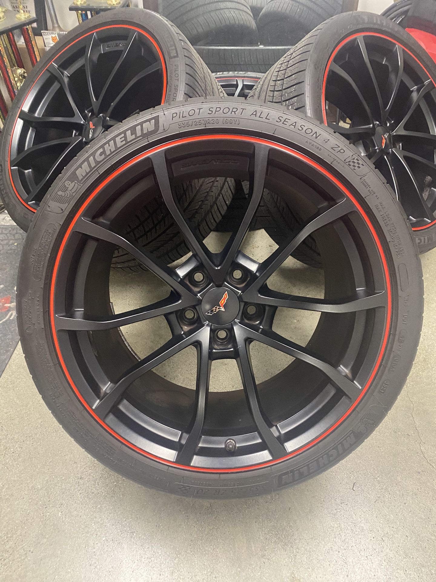 Corvette Wide Body Redline Cup Wheels