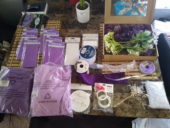 Plum color decorations