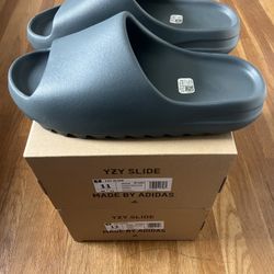 Yeezy Adidas Slide Slate Marine Sz. 13 New 