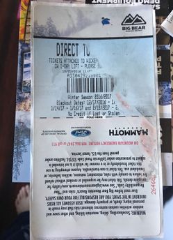 Big bear lift tickets