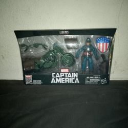 Marvel Legends 80 Years Captain America Action Figure With Motorcycle