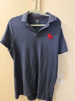 Abercrombie and fitch Polo shirt big logo Large