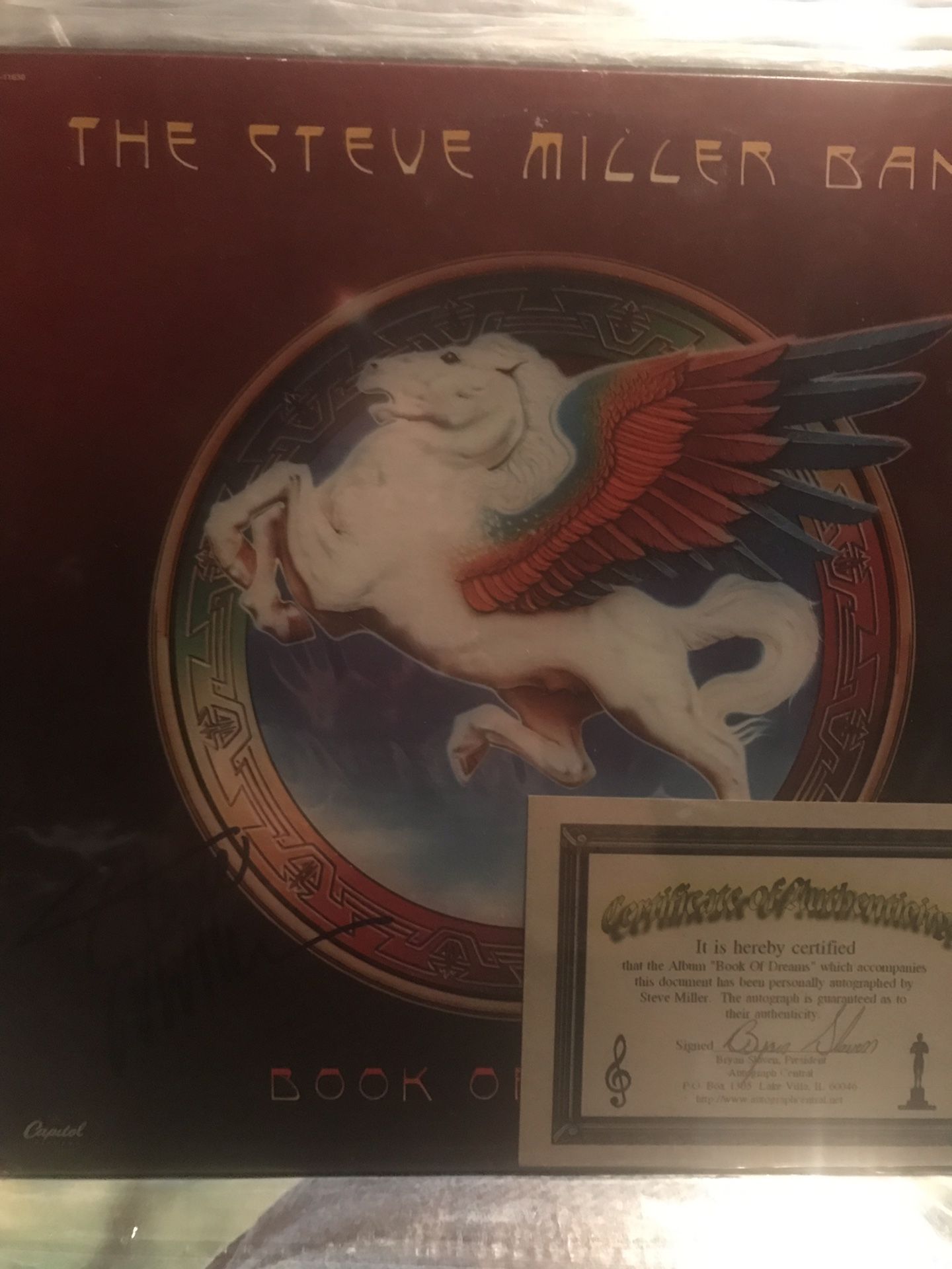 STEVE MILLER BAND SIGNED AUTOGRAPHED ALBUM