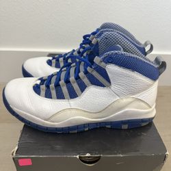 Air Jordan 10 Retro TXT Old Royal Blue 2012 Sz 9.5