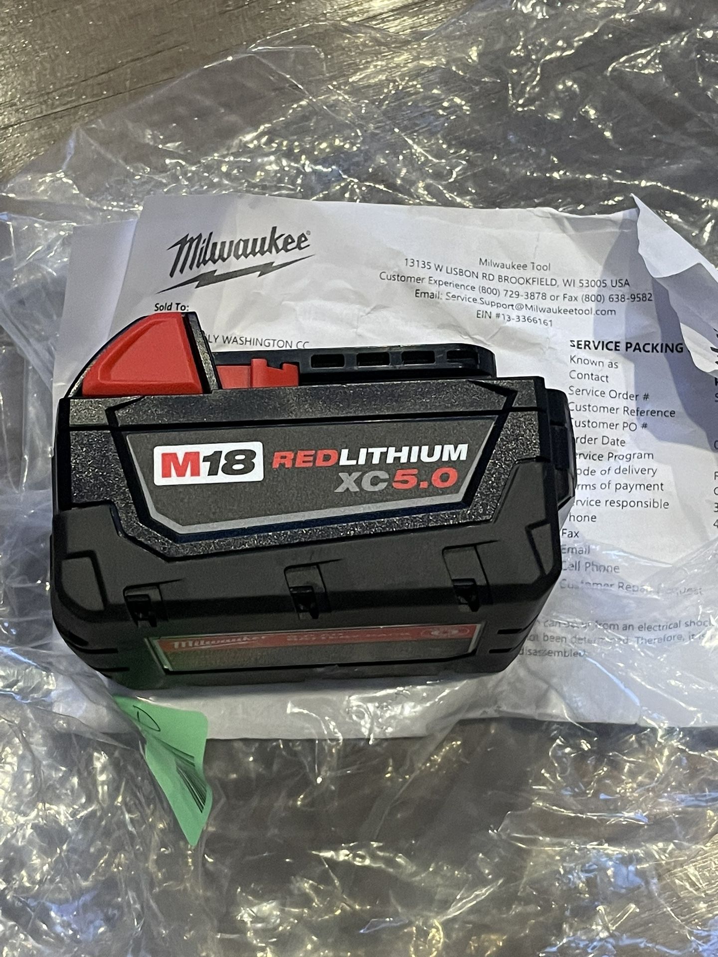 Milwaukee M18 Battery