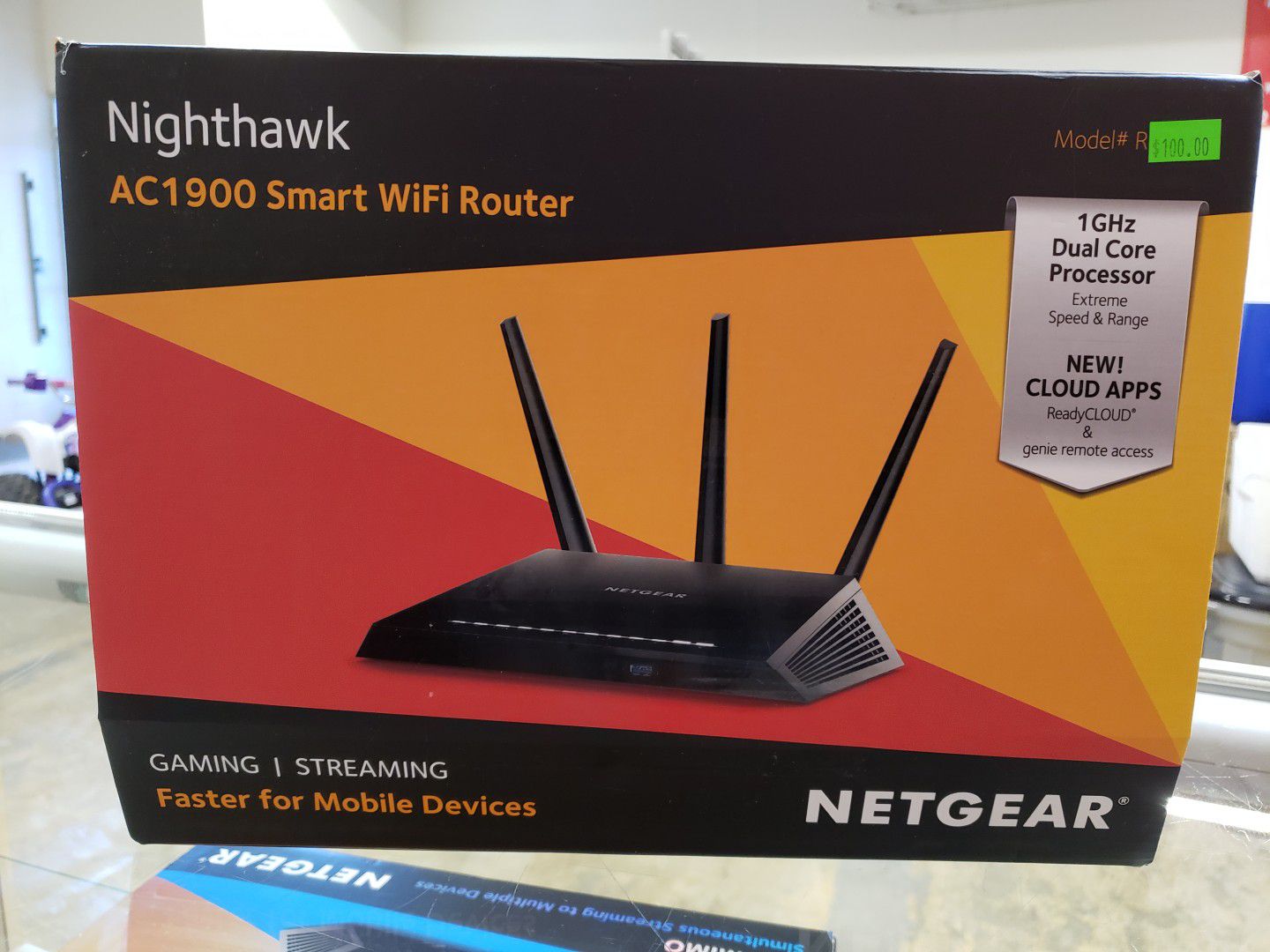 Netgear Nighthawk AC1900 Smart WiFi Router. Model# R6900P $100