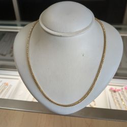 10k Solid Gold Necklace 20.7 Grams 24 Long Layaway Available 10% Down If You Are Interested Ask For Maribel Thank You 