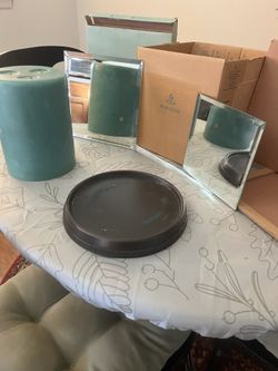 Partylite Candle, Candle holder, 2 Mirrors