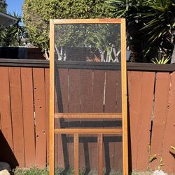 Wooden Screen Door Good Condition 36 X 79.5