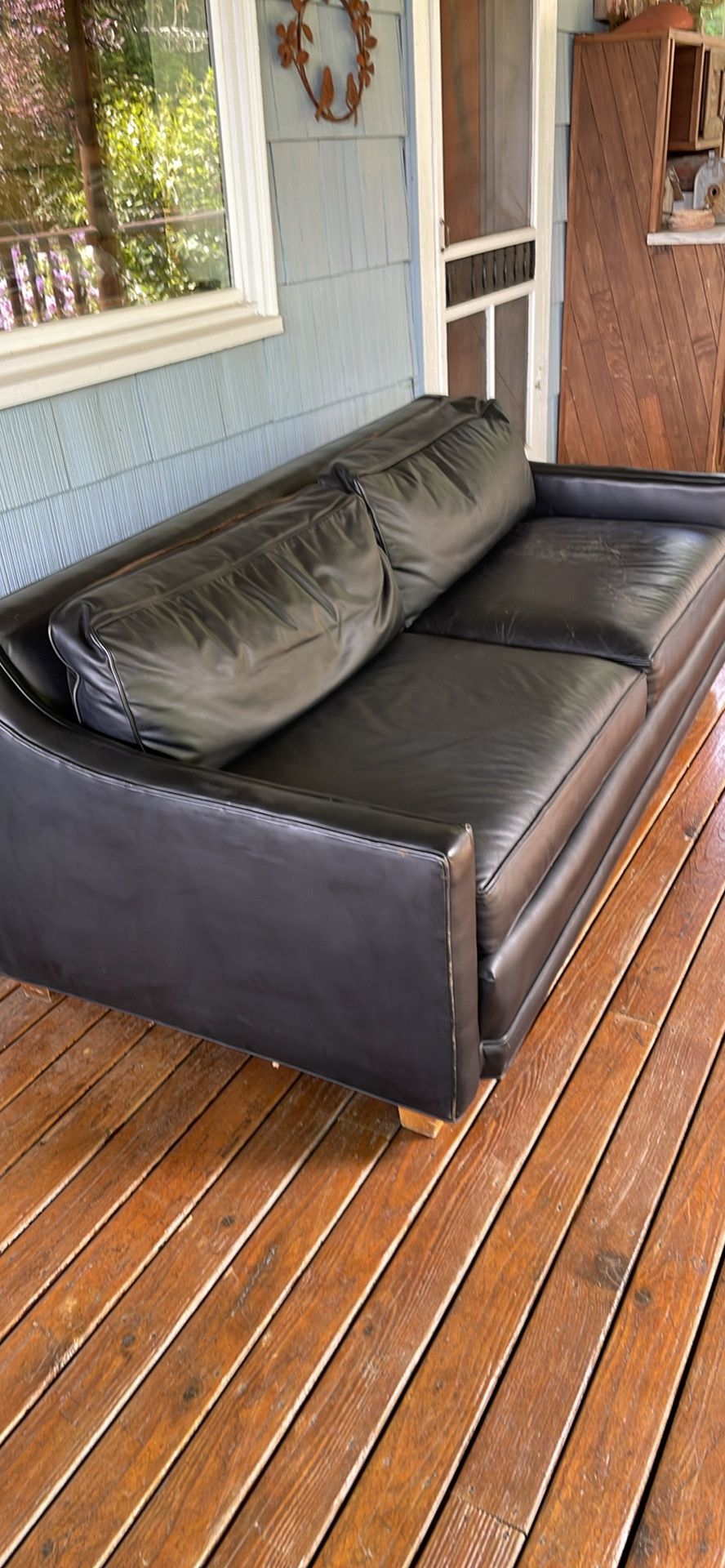 Black Leather Couch