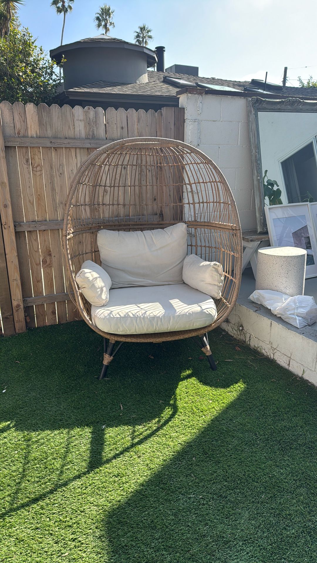 Rattan Egg Chair Outdoor Patio Furniture