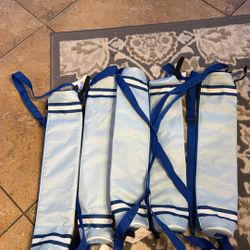 Blue and White Striped Cooler Drink Sling