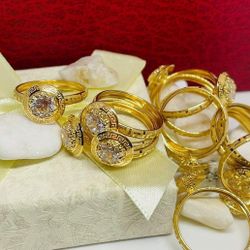 18k REAL PURE SOLID PAWNABLE SAUDI GOLD RING