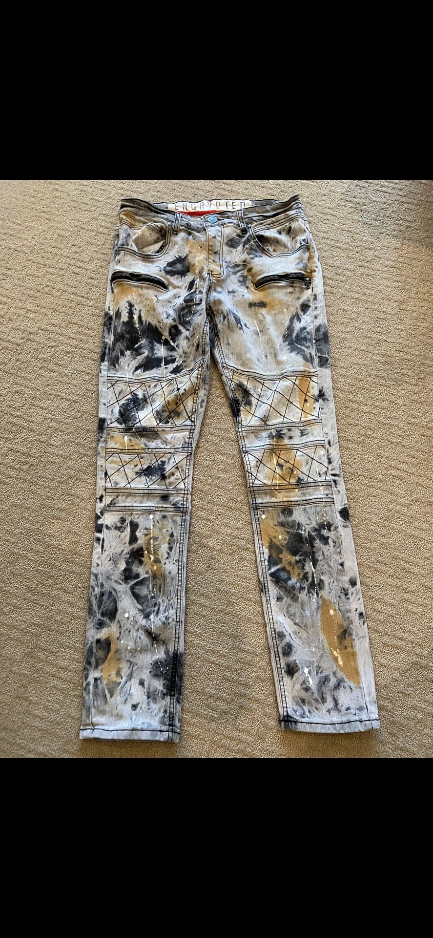 Encrypted Multi Color Pants