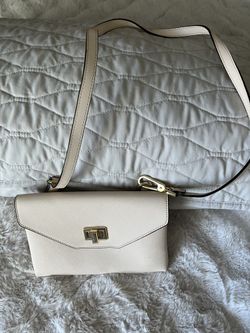 Calvin Klein envelope-style leather handbag with gold hardware