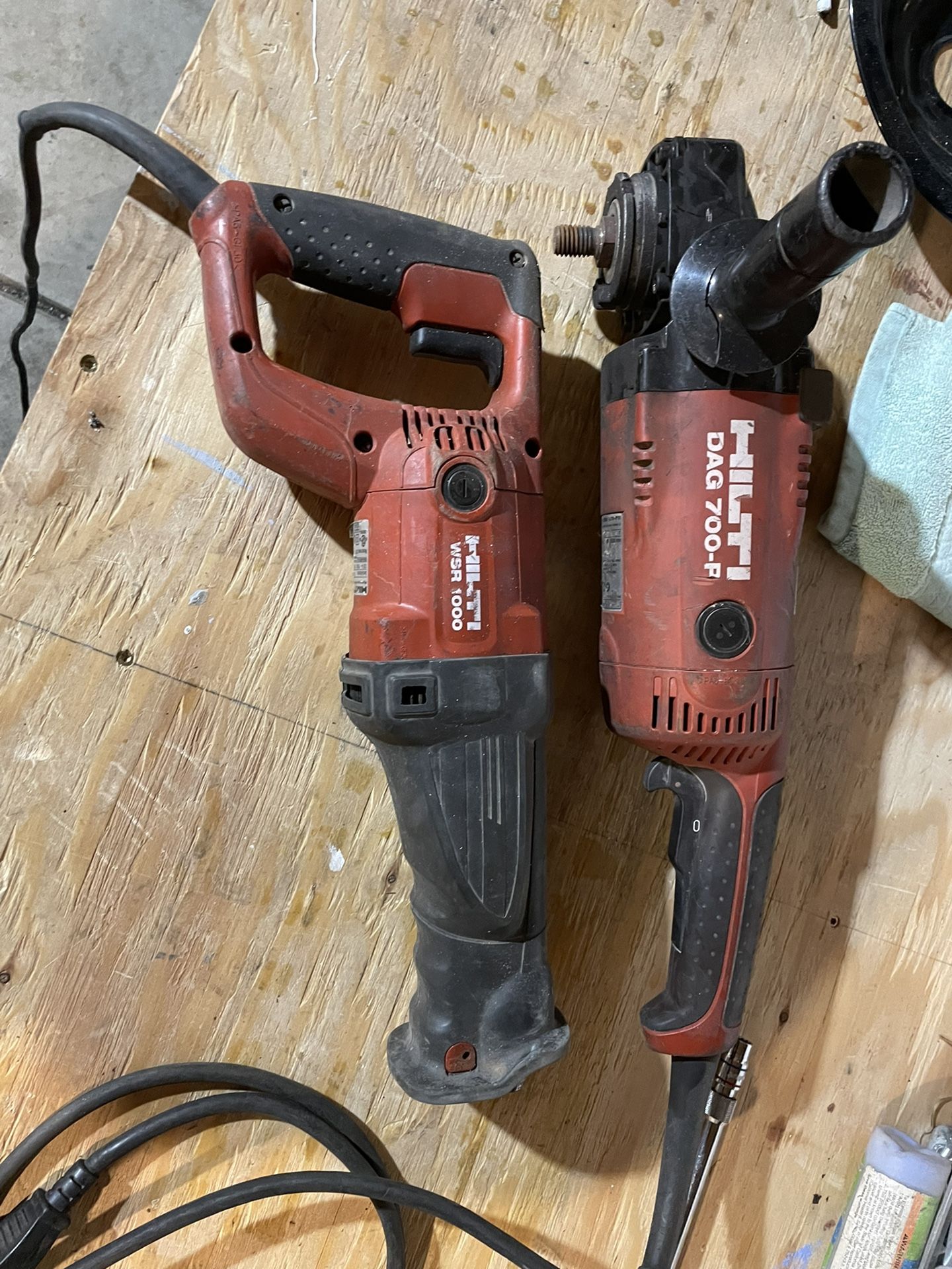 Hilti Corded 7” Grinder And Sawzall