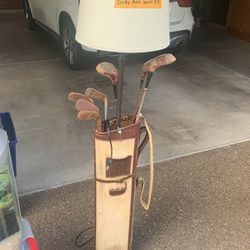 Classic Antique Golf Office Floor Lamp