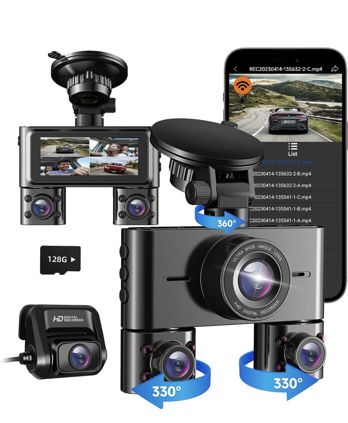HUPEJOS V7 360° Dash Cam New