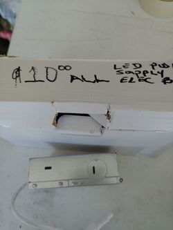 LED power supply (3 units), 1 electric box