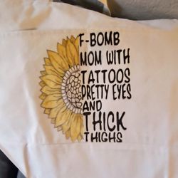 F-BOMB Mom Tote Bag 