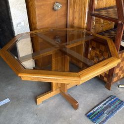 Computer armoire kitchen table with four chairs, bedroom furniture, three end tables, cedar chest electric fireplace, microwave kitchen b storage unit