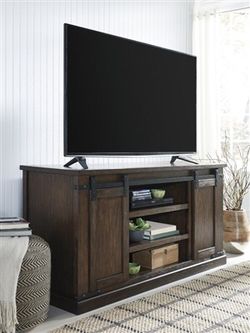 Ashley Furniture Stores Tv Stand with Barn Doors - ($39 Down) NO CREDIT CHECK FINANCING