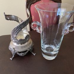 Flower Vase With Handle & Stand(2 Piece Set)