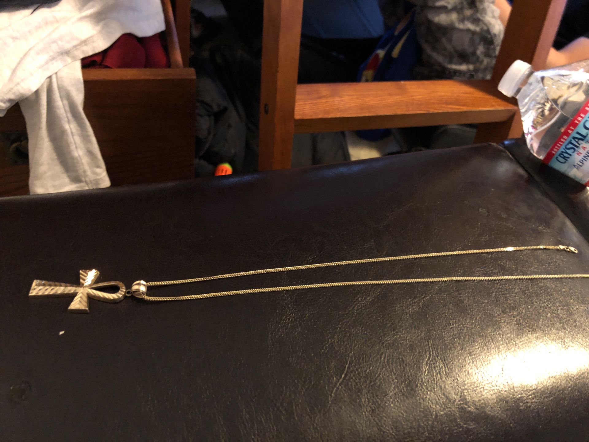 10k gold chain with 10k ankh pendan