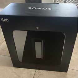 Brand New Sonos Sub Gen 3 Subwoofer In Black