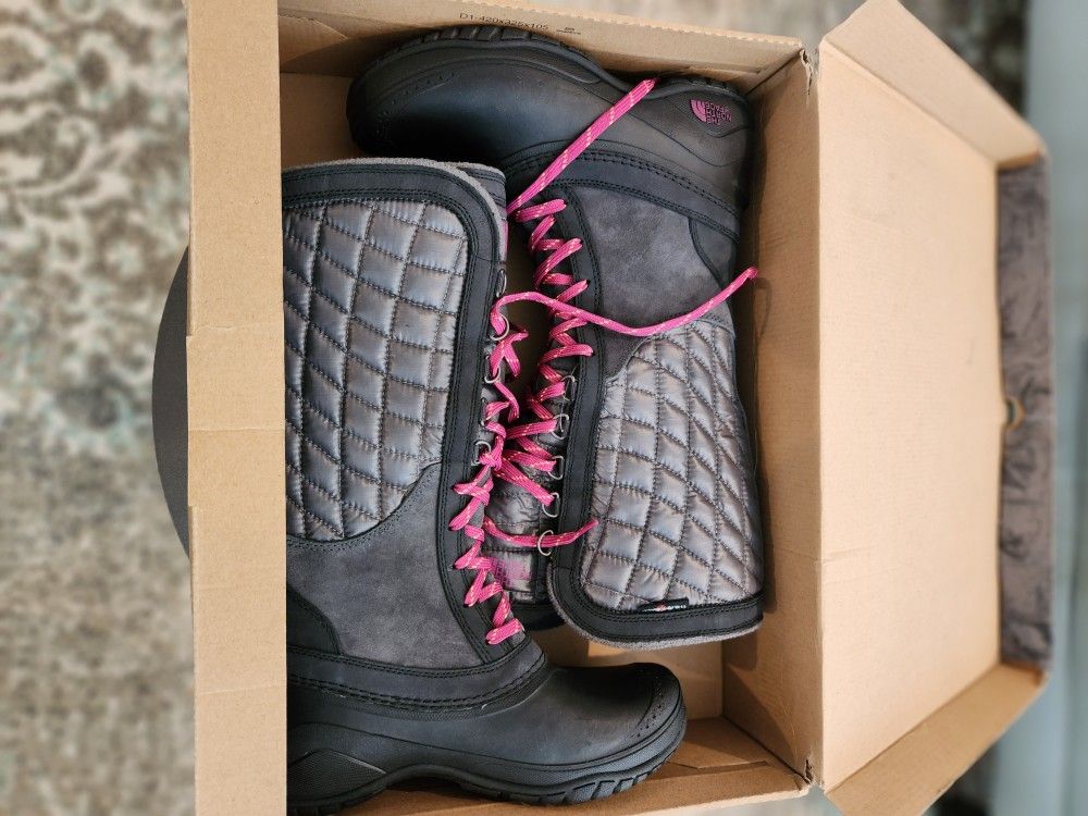 North Face High Tie-Up Snow Boots