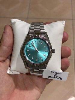 Invicta Watch Silver and Blue Dial