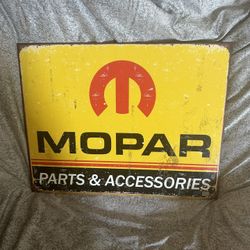 Mopar metal sign