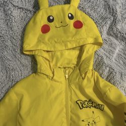 Pikachu Pokemon Raincoat Kids Yellow size3t-4t   