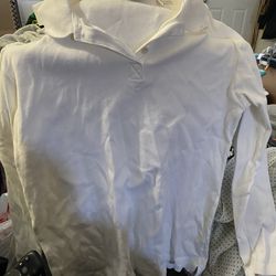 White Eddie Bauer Medium Long Sleeve Shirt