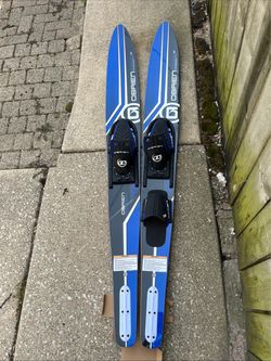 O'Brien Watersports Adult 68” Celebrity Water skis With Bindings - Blue/Black