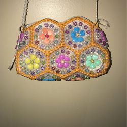 Handcraft pearl mini handbag