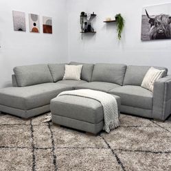 Gray Sectional Couch - Free Delivery