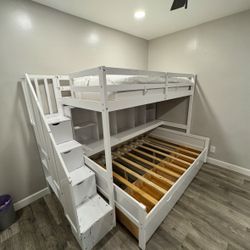White Bunk Bed 
