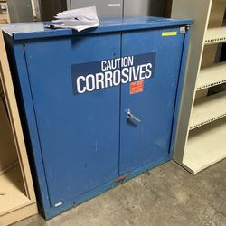 Corrosives cabinet.   Used  Fire Cabinet 