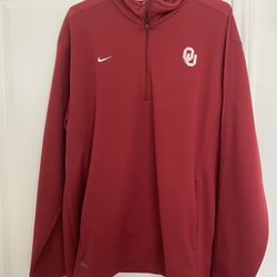 Nike OU Dri-fit Long Sleeve Pullover Size Large