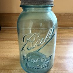 Blue Ball Perfect Mason Jar #0 Vintage