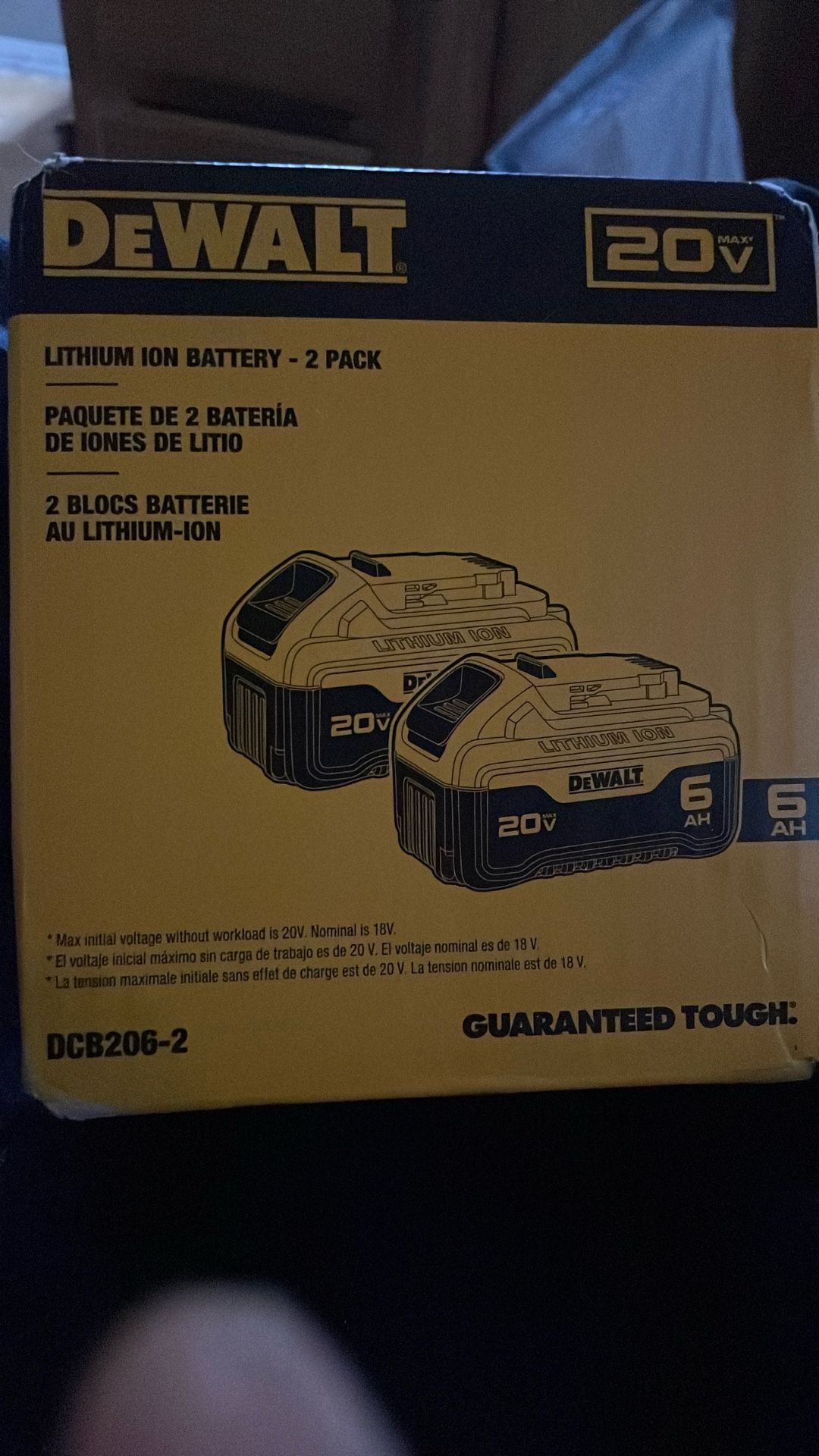 Dewalt Lithium Ion Battery 2pack