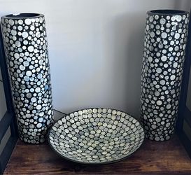 Decorative Vase and Bowl Set