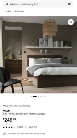 Bedframe MALA Balck Queensize