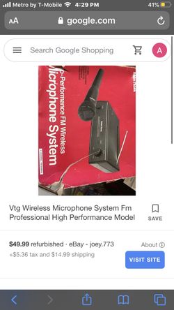 RADIO SHACK Wireless Microphone System