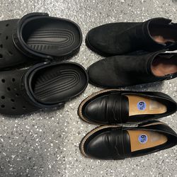 Boots, Crocs And Flats