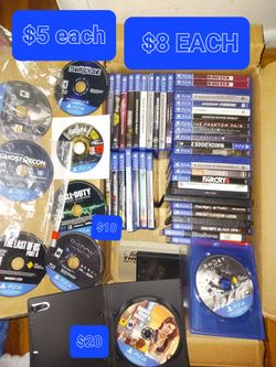 Ps4 Games.  Various Prices In Pics