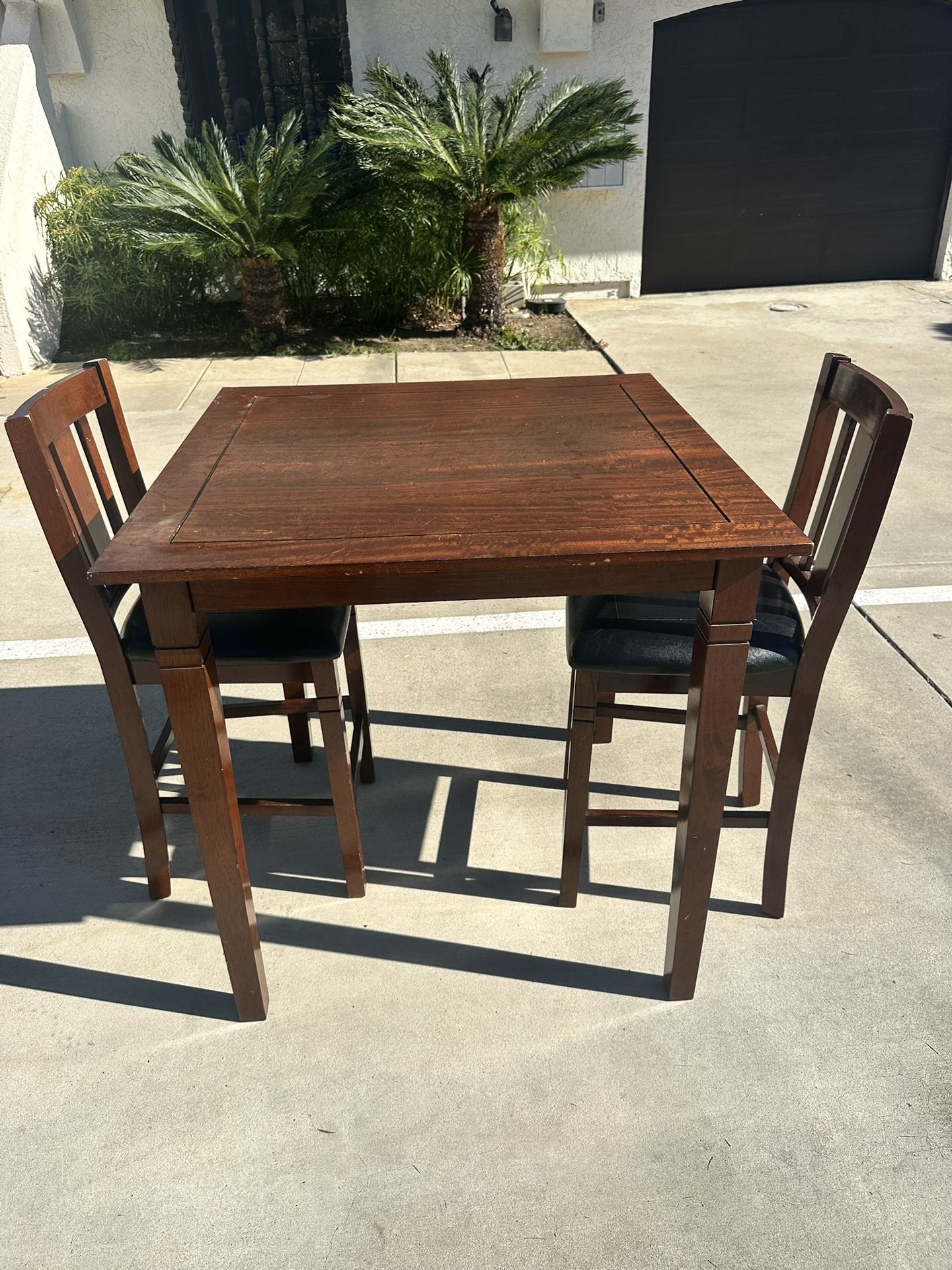 High Top Dining Table With 2 Chairs
